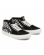 Zapatillas de Skate Vans Grosso Mid negras con estampado checkerboard para hombre frontal