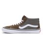 Zapatillas de Skate Vans Grosso Mid grises y marrones para hombre izquierda