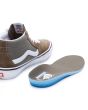 Zapatillas de Skate Vans Grosso Mid grises y marrones para hombre plantilla