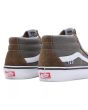 Zapatillas de Skate Vans Grosso Mid grises y marrones para hombre posterior