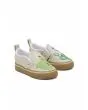 Zapatillas Vans Slip-On Cactus Beige y Verde para bebé 1 a 4 años frontal