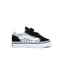 Zapatillas para bebé Vans TD Old Skool V Dalmatian negras y blancas con velcro 