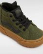 Zapatillas impermeables Vans TD SK8-Hi Zip MTE Verde-Goma para bebé 1-4 años ante