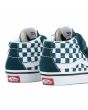 Zapatillas para bebé Vans SK8 Mid Reissue V Color Theory Checkerboard azul turquesa con velcro posterior