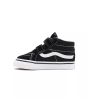 Zapatillas para bebé Vans Sk8-Mid Reissue V negras con velcro izquierda