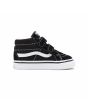 Zapatillas para bebé Vans Sk8-Mid Reissue V negras con velcro