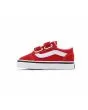 Zapatillas Vans TD Old Skool rojas con velcro para niños de 1 a 4 años izquierda
