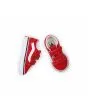 Zapatillas Vans TD Old Skool rojas con velcro para niños de 1 a 4 años superior