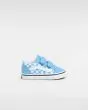 Zapatillas con cierre adherente Vans Old Skool V Color Theory Checkerboard Azules para bebé 1-4 años