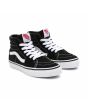 Zapatillas de caña alta Vans UY Sk8-Hi Junior negras con banda lateral blanca para niños de 4 a 8 años