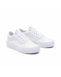 Zapatillas Vans UY Old Skool Glitter blancas con purpurina para niños-as de 4 a 8 años frontal