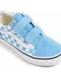 Zapatillas con cierre adherente Vans Old Skool V Color Theory Checkerboard Azules para niño/a 4-8 años doble velcro