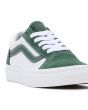 Zapatillas Vans UY Old Skool Vans Since 1966 blancas y verdes para niños de 4 a 8 años cordones