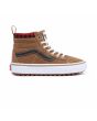 Zapatillas Vans UY Sk8-Hi MTE-1 Plaid marrones para niños de 4 a 8 años