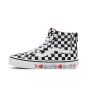 Zapatillas Vans UY SK8-Hi con cremallera Candy Hearts checkerboard para niños de 4 a 8 años izquierda
