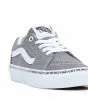 Zapatillas Vans UY Sk8-Low Mini Vans grises para niños de 4 a 8 años cordones