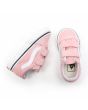 Zapatillas con cierre adherente Vans Old Skool Rosas y Blancas para niñas de 1 a 4 años superior