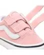 Zapatillas con cierre adherente Vans Old Skool Rosas y Blancas para niñas de 1 a 4 años velcro