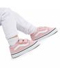 Bebé con Zapatillas con cierre adherente Vans Old Skool Rosas y Blancas para niñas de 1 a 4 años