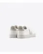 Zapatillas Ecológicas Veja Campo Chromefree White Natural Suede blancas con detalles en beige unisex posterior