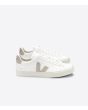 Zapatillas Ecológicas Veja Campo Chromefree White Natural Suede blancas con detalles en beige unisex