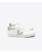 Zapatillas Ecológicas Veja Campo Chromefree White Natural Suede blancas con detalles en beige unisex