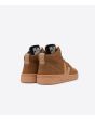 Zapatillas de caña alta Veja V-15 Nubuck Camel Desert marrones para hombre posterior