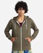 Hombre con sudadera de capucha y cremallera Element Cornell Classic verde militar