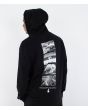Hombre con sudadera de capucha y cremallera Hurley Nazaré Negra posterior