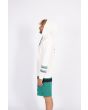 Sudadera con capucha y cremallera Hurley Oceancare Totem blanca para hombre lateral 