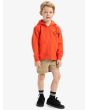 Niño con sudadera de capucha y cremallera QUiksilver Day Tripper Naranja corte normal