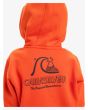 Niño con sudadera de capucha y cremallera QUiksilver Day Tripper Naranja estampado espalda