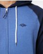 Hombre con Sudadera de capucha y cremallera Rip Curl Embroid Hood Azul bordado