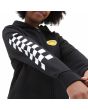 Niña con Sudadera de capucha y cremallera Vans Radically Happy Negra manga