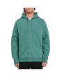 Hombre con sudadera de capucha y cremallera Volcom Single Stone Sea Green