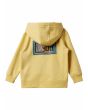 Sudadera con capucha y cremallera Quiksilver Day Tripper Amarilla para niño 2-7 años posterior