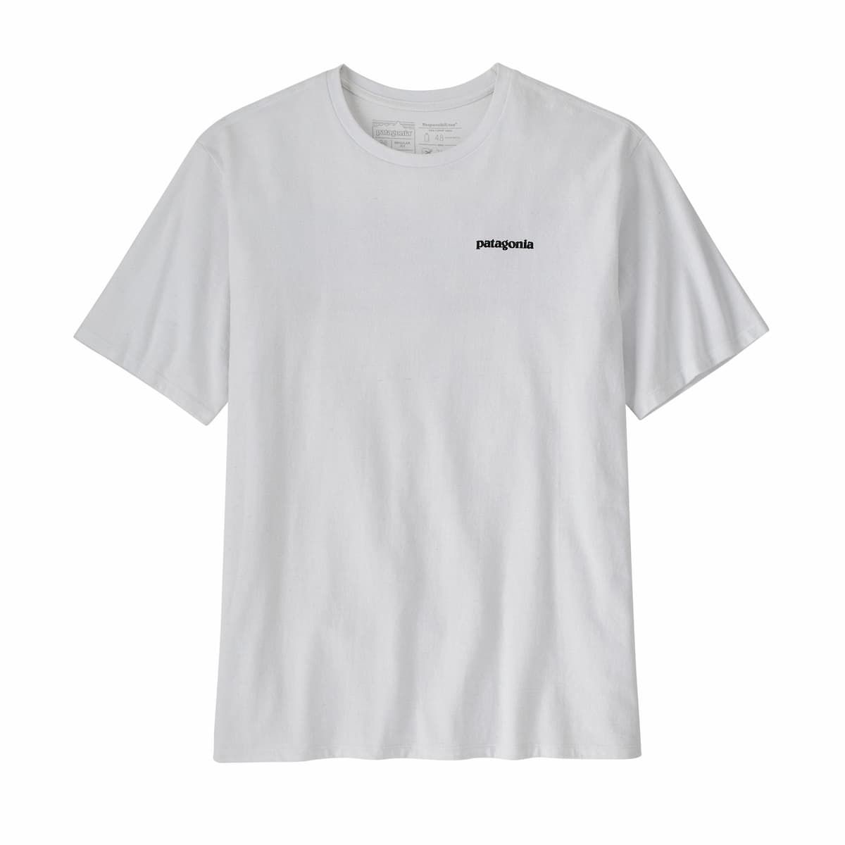 Camiseta Patagonia M s P 6 Logo Responsibili Tee Blanca Mission Surf Shop