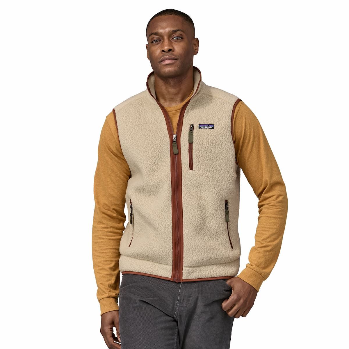 Chaleco Patagonia Retro Pile Caqui Marron Hombre Mission Surf Shop