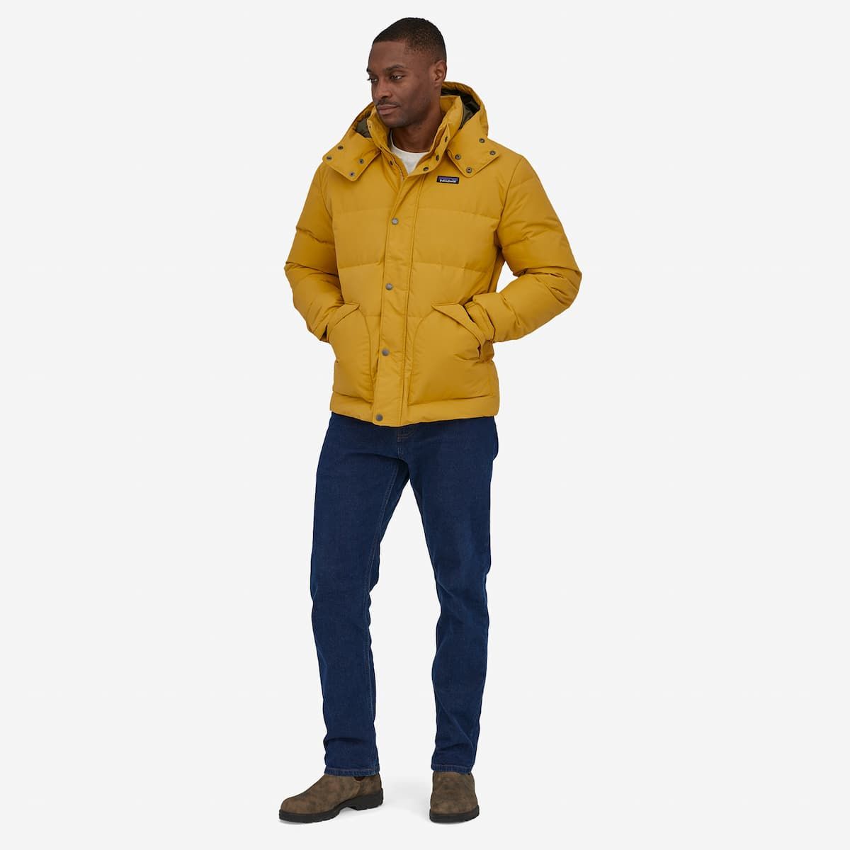 Plumas Patagonia M s Downdrift Jacket Amarillo Mission Surf Shop