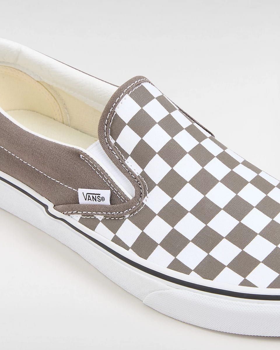 Vans sin cordones de cuadros discount