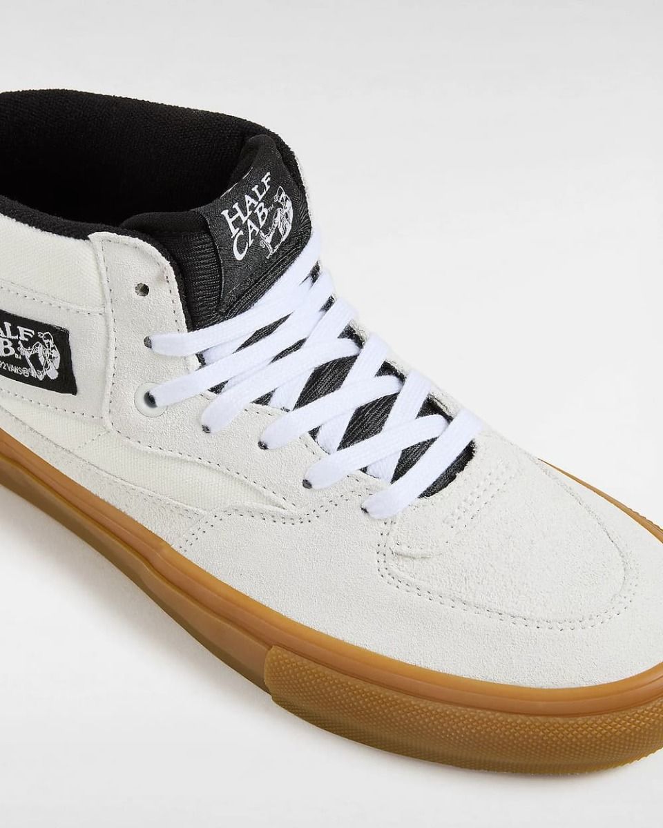 Zapatillas Skate Vans Half Cab Blanco Envejecido