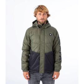 Hurley Portage Puffer Bomber Jacke Grün | Dressinn