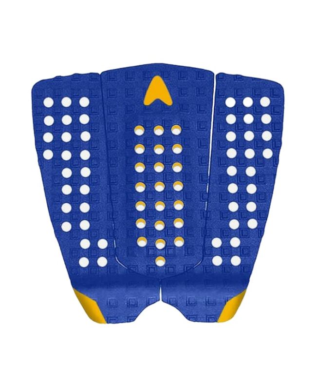 Grip para tabla de surf Astrodeck New Nathan Fletcher Built-In Arch azul y amarillo 3 piezas