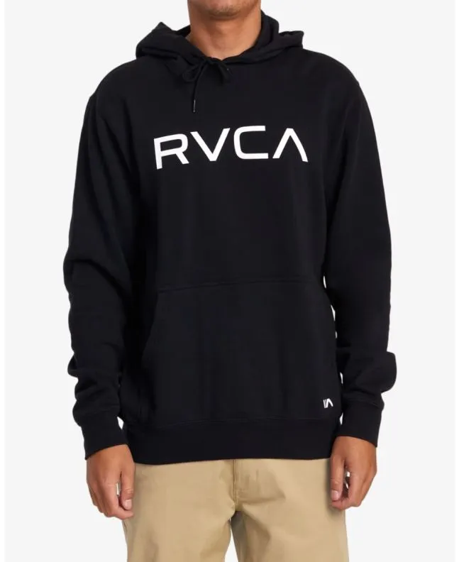 Hombre con Sudadera con capucha RVCA Big RVCA Negra 