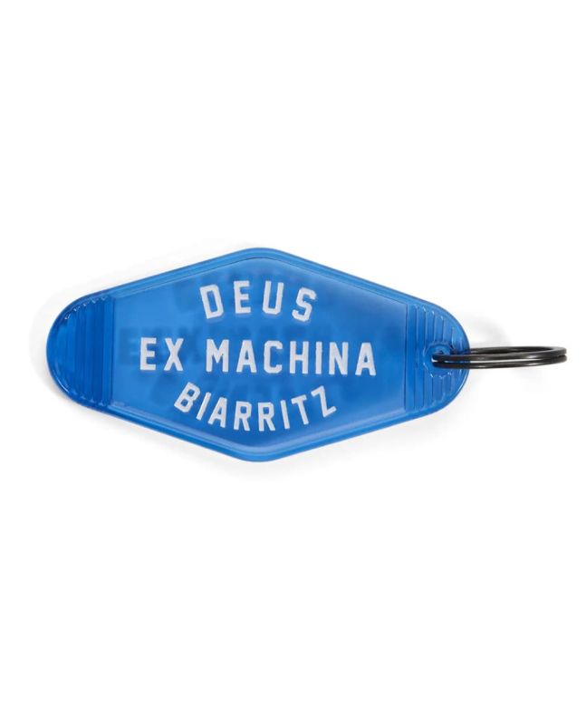 Llavero de plástico Deus Ex Machina Biarritz Key Tag Azul Clásico
