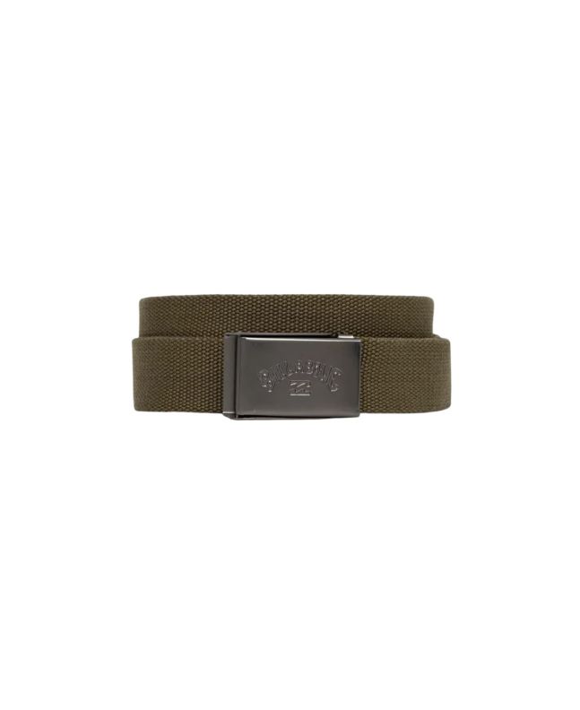 Cinturón de cincha Billabong Cog Belt Verde Militar para hombre