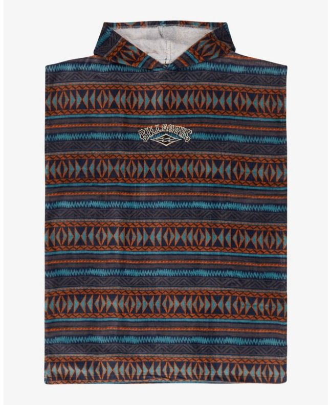 Billabong, poncho surf Boys Hooded Towel Charcoal Grey para niño 8-16 años