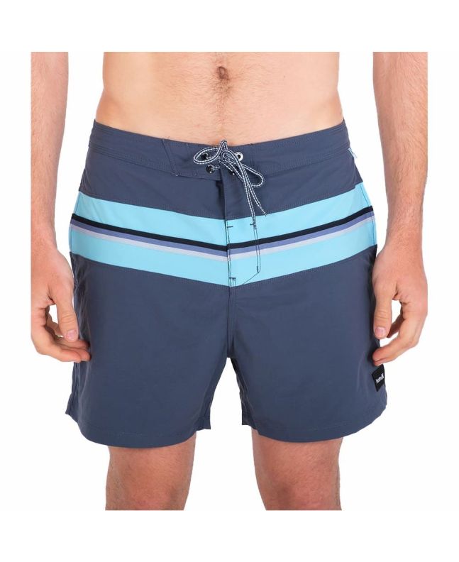 Hombre con Bañador Boardshort Hurley Sessions Bohemia 16" Monsoon Blue azul marino