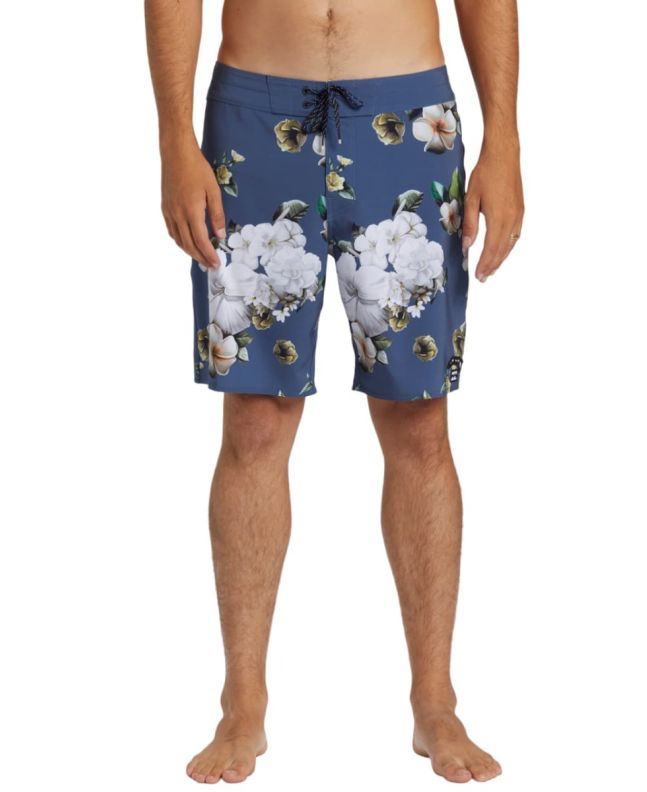 Hombre con Bañador Performance Billabong Lazarus Pro 19" Azul Oscuro