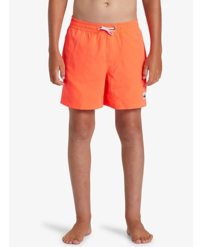Niño con Bañador Quiksilver Everyday Solid Volley Youth 14'' Fiery Coral